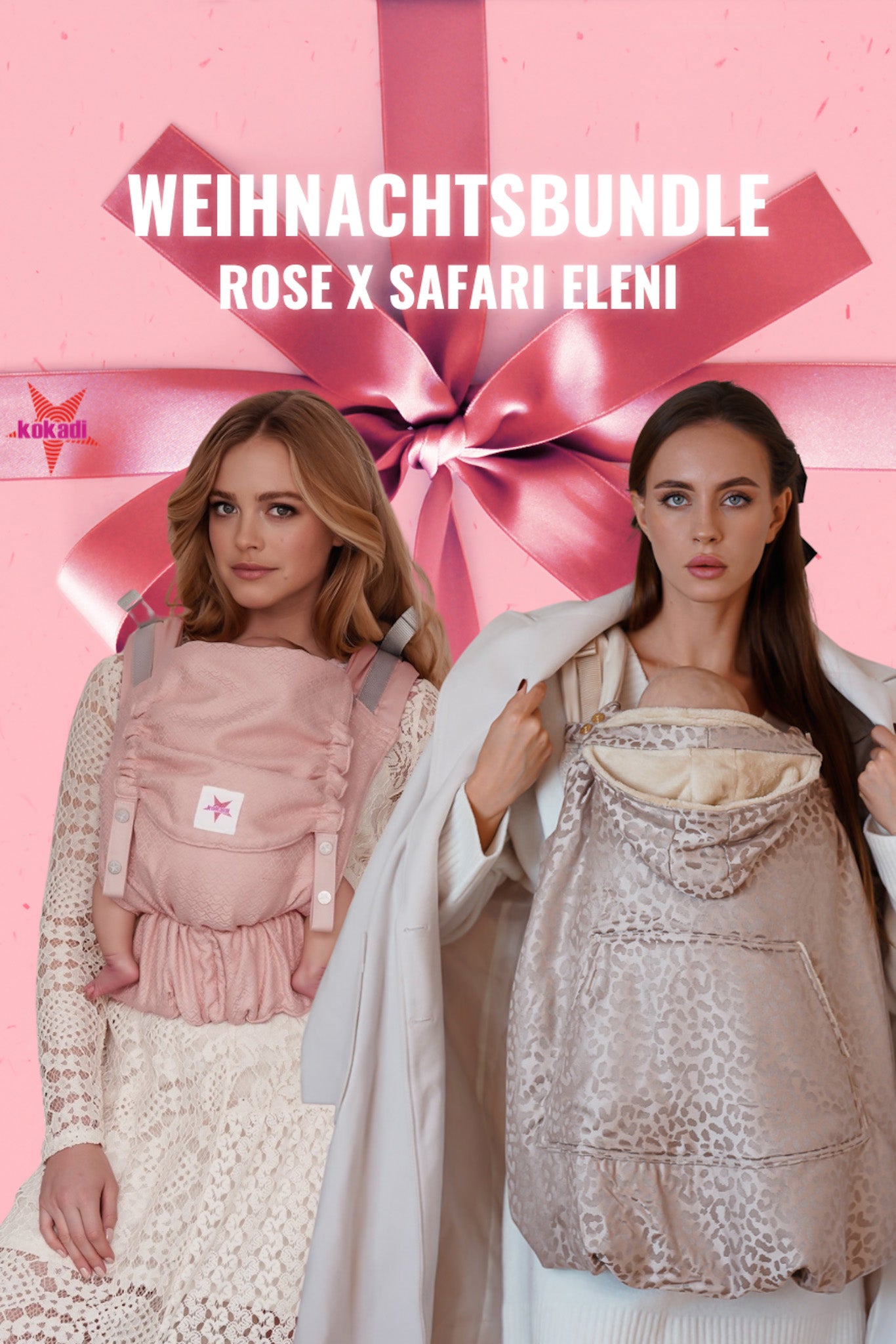 Tragcover Safari Eleni ve Bebek Kartı Paket Flip Heart2heart Rosé