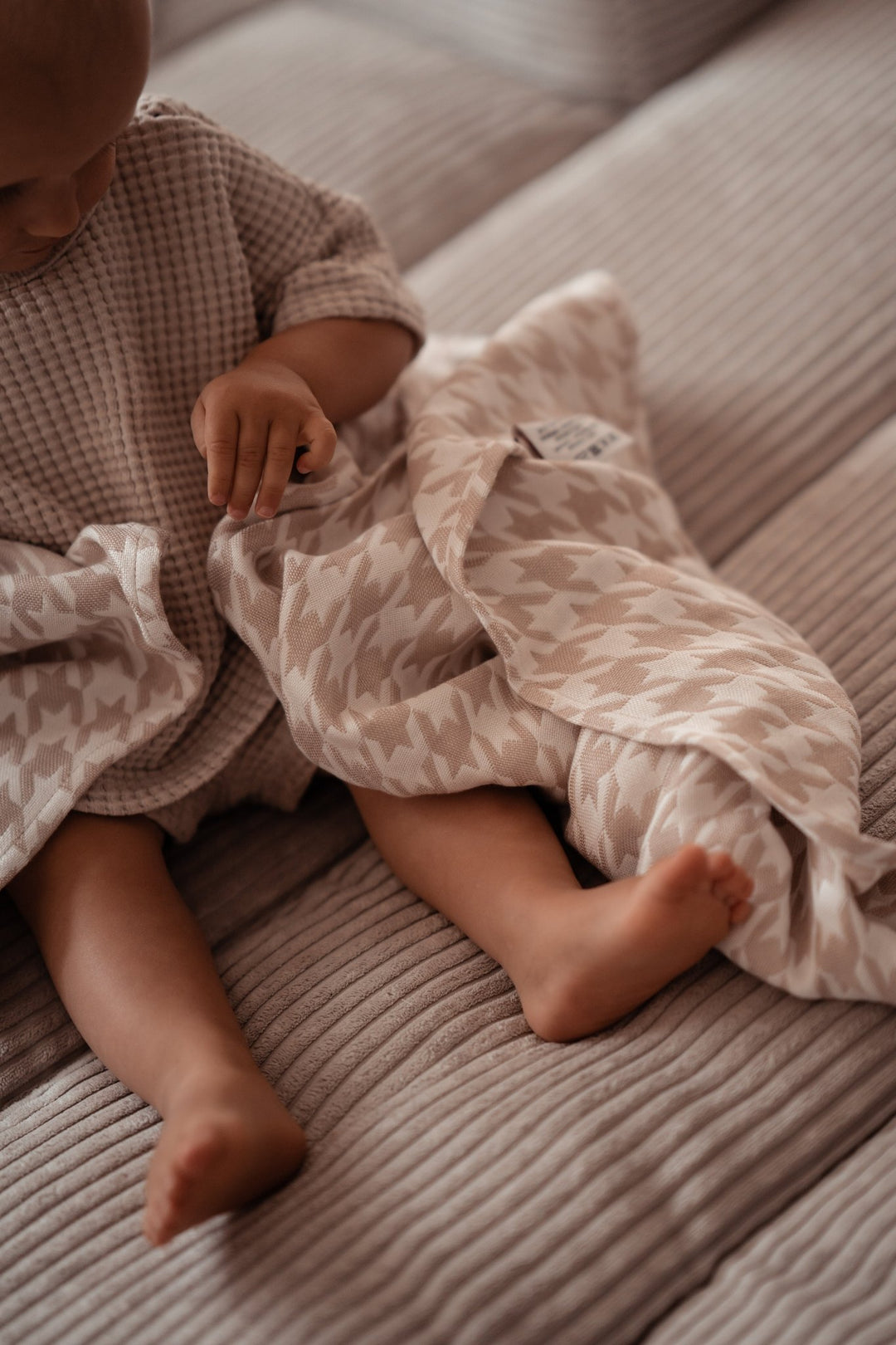 Pehmoinen peitto Houndstooth Campiano - KOKADI