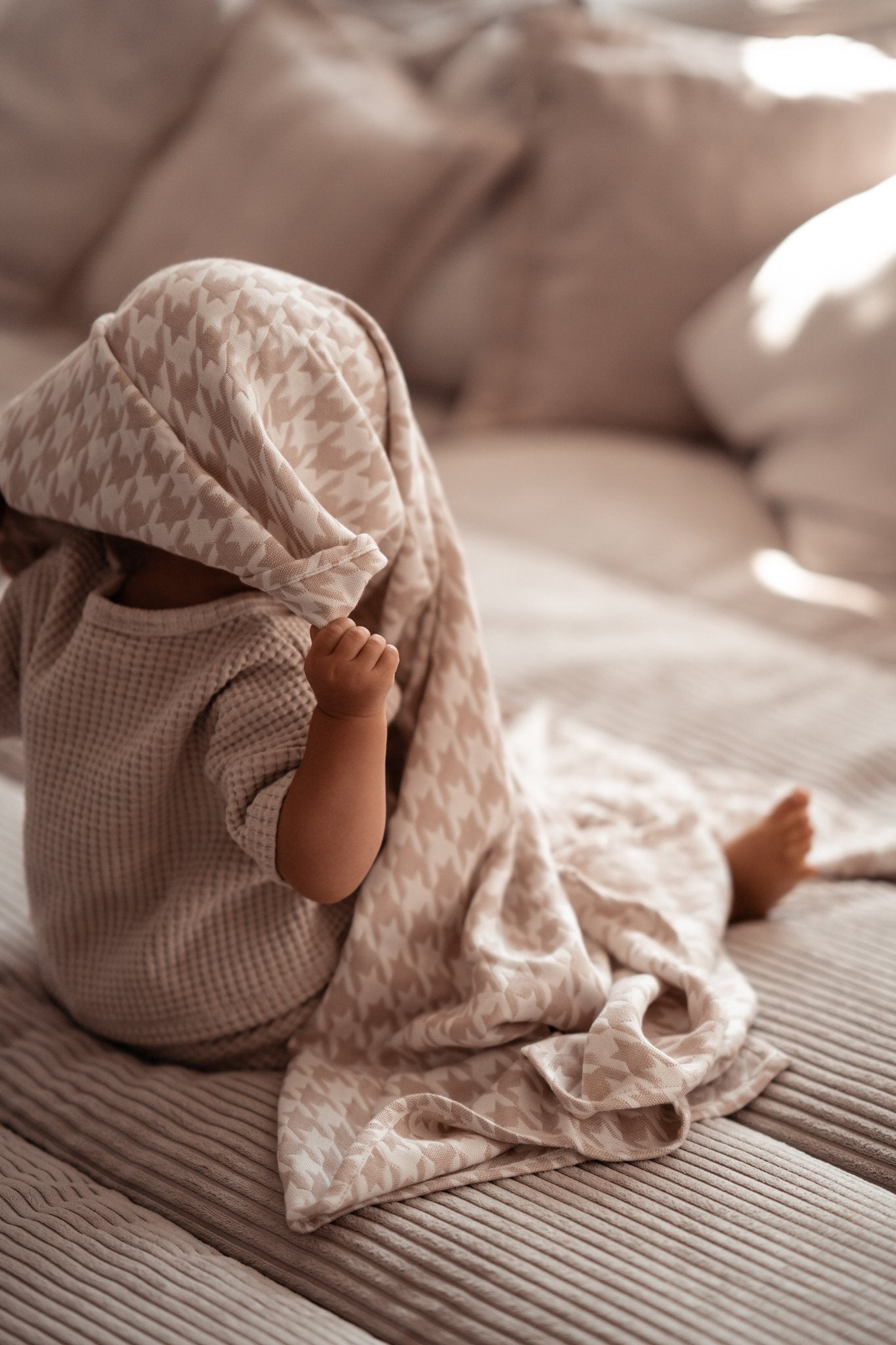 Manta de peluche Pata de Gallo Campiano - KOKADI