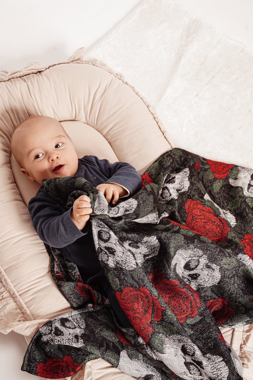 Manta de peluche Skulls'n'Roses - KOKADI