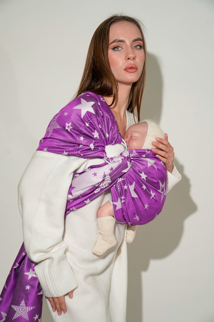 Bandolera Estrellas de lluvia moradas KOKADI