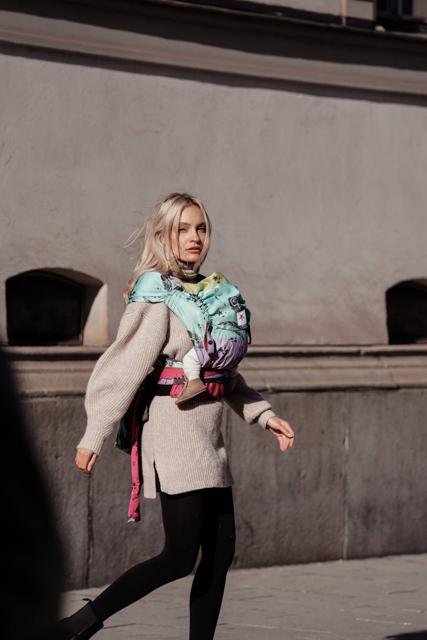 Portabebé WrapStar Plumas Emma - KOKADI