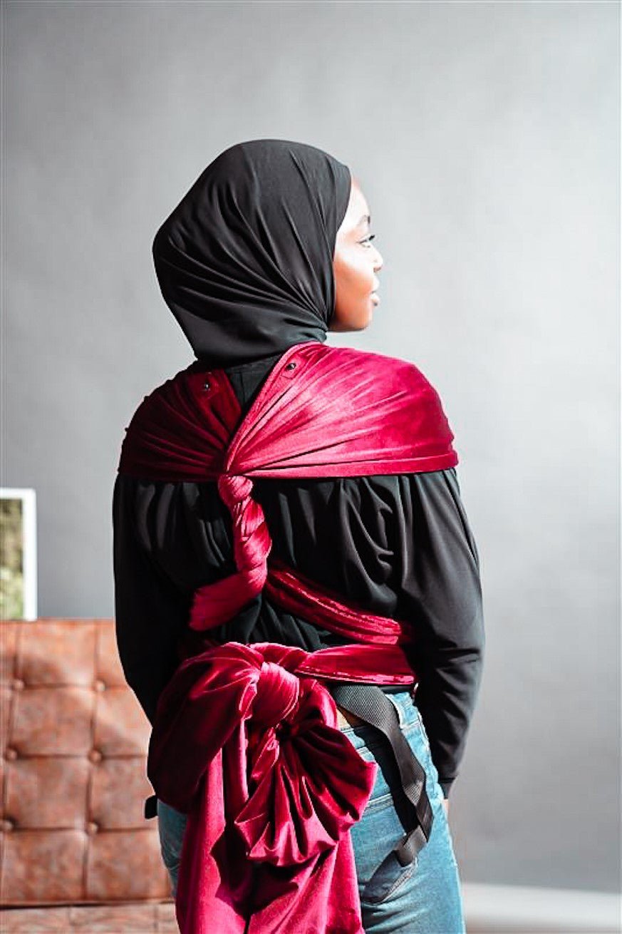 Babytrage WrapStar Samtweich Rubin - KOKADI