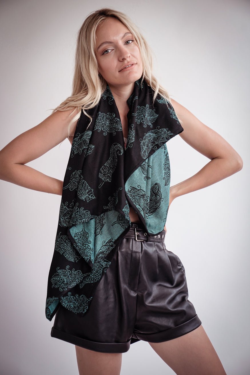 Toalla de peluche con mandala y plumas Alexander - KOKADI